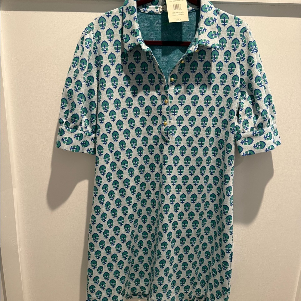 Tyler Boe Teal Print Dress